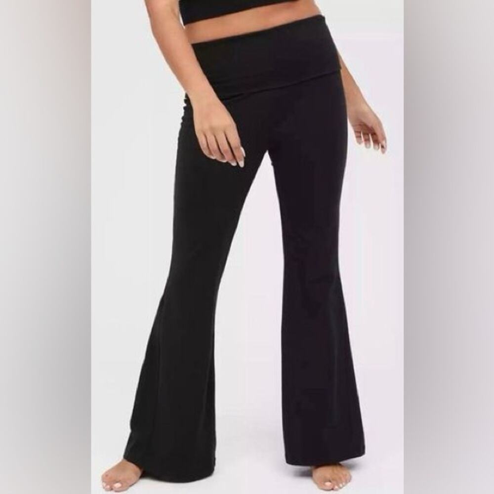 Aerie Offline OG Foldover Flare High Rise Leggings‎ Bohemian Hippie Active XS